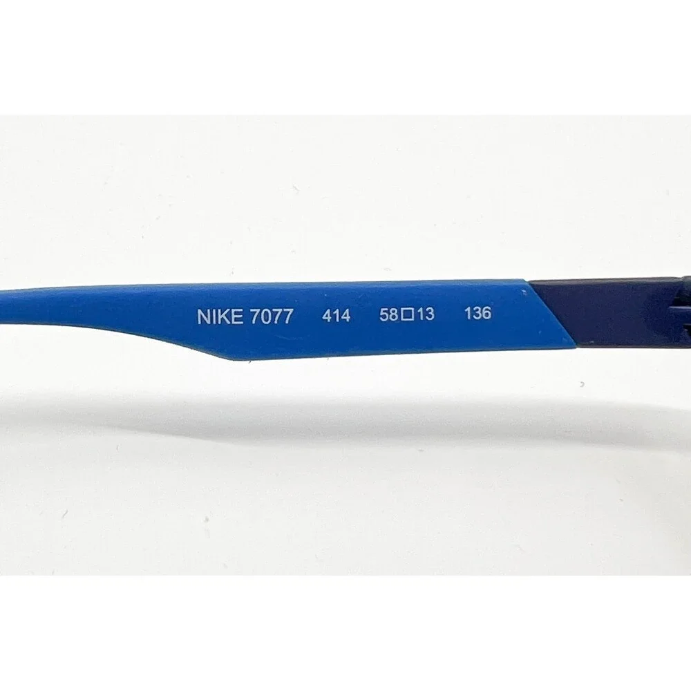 Nike 7077 Sunglasses Frames Mens Blue Semi Rimless Sport 58-13-136